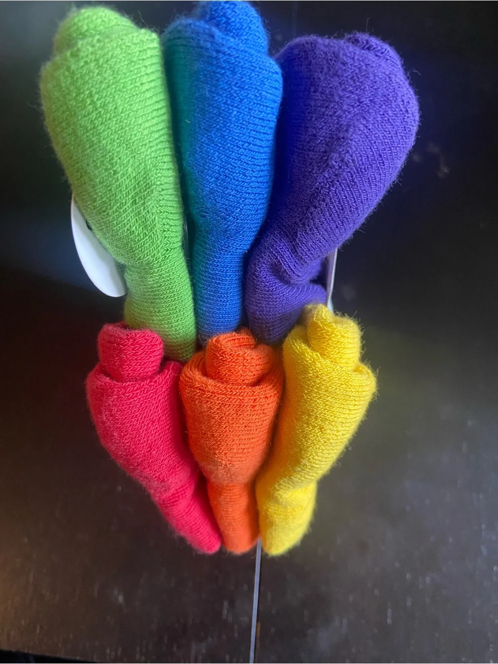 Nike Kids Rainbow Crew Socks - Red, Orange, Yellow, Green, Blue, Purple